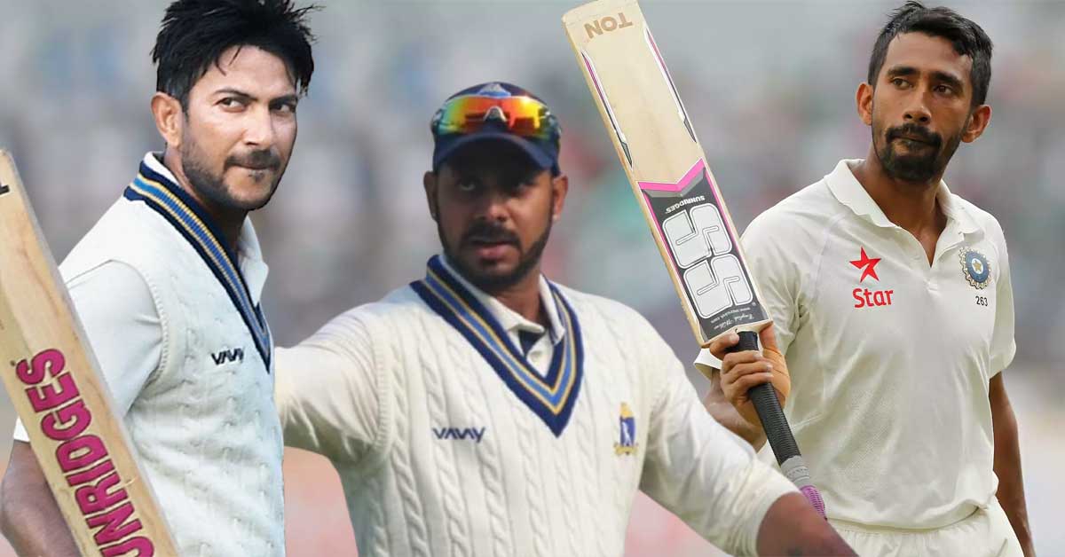 Wriddhiman Saha, Manoj Tiwary Anustup Majumder