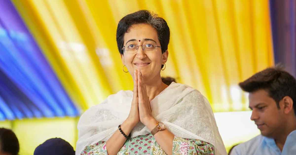 Atishi marlena swearing in ceremony as Chief Minister of Delhi on Saturday