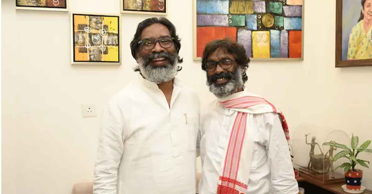 Jharkhand Chief Minister Hemant Soren Met his body double 'Hemant Soren' at