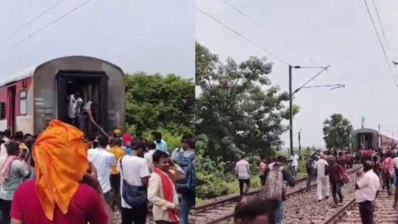 Railway accident in bihar New delhi islampur magadh express split in two parts