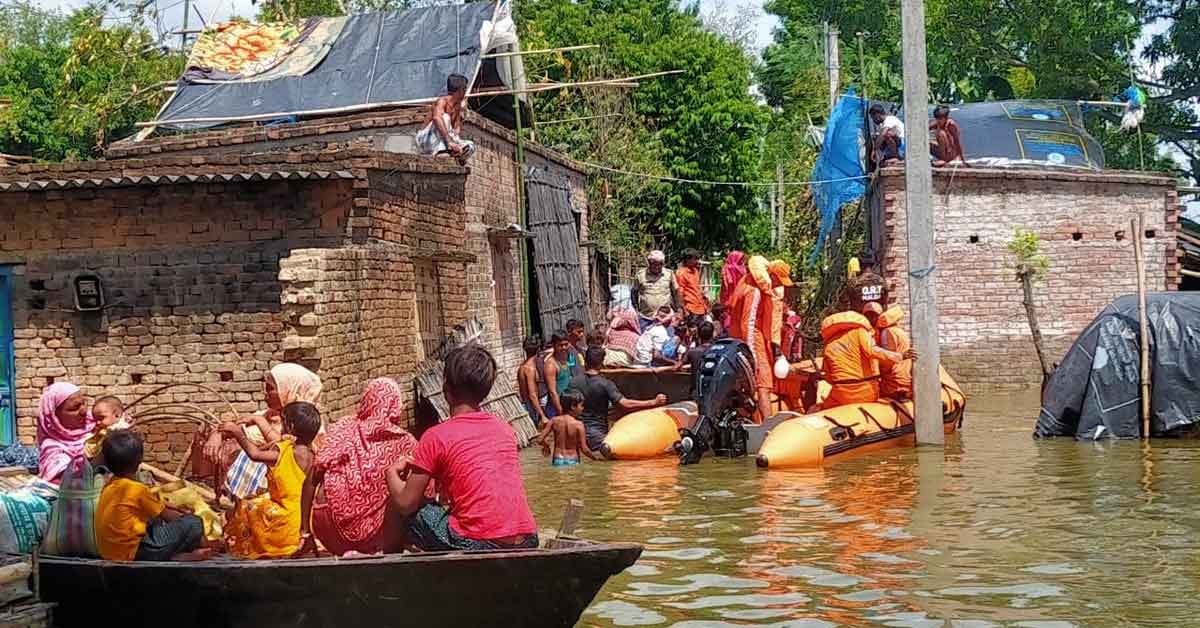 Maldah flood situation