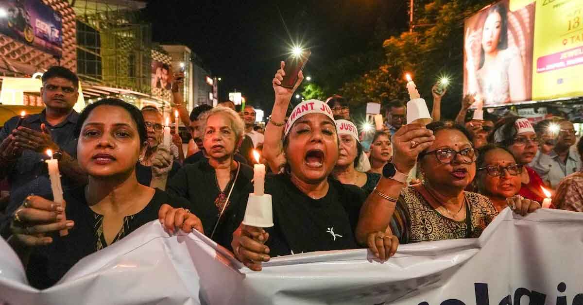 protests kolkata doctor's rape-murder