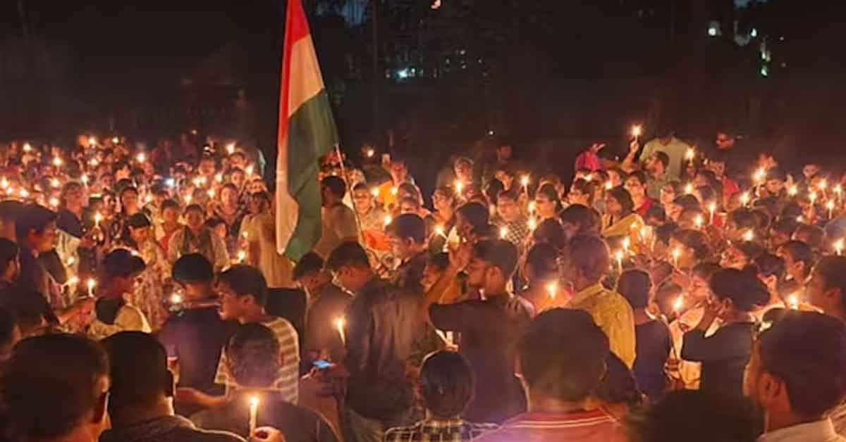 a rally in south kolkata targeting the oc of tala police station