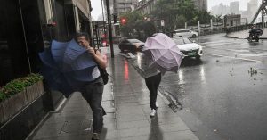 Typhoon Bebinca hits Shanghai
