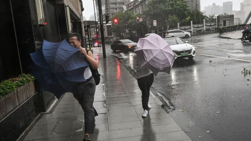 Typhoon Bebinca hits Shanghai