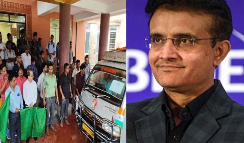 Sourav Ganguly stood by the flood victims in Tripura