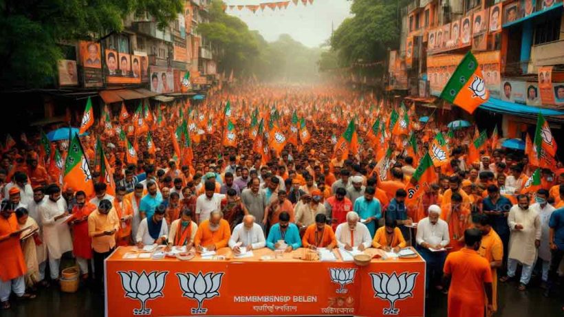 BJP Begins Bengal Membership Drive, Aims to Cover 60,000 Booths with '7 T Strategy