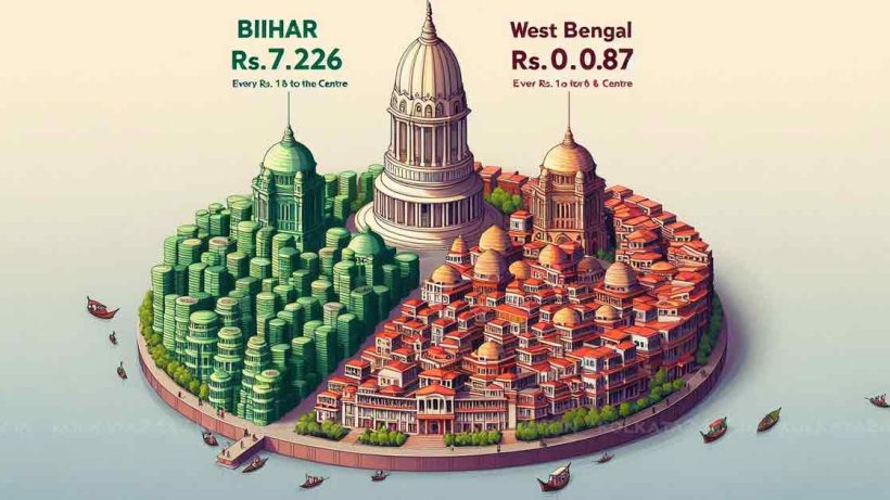 Bihar stands out with a substantial allocation of Rs. 7.26 for every Rs. 1 it contributes to the Centre, in stark contrast to West Bengal, which receives only Rs. 0.87. This significant disparity in central fund allocation raises concerns about the equitable distribution of financial resources among states in India.