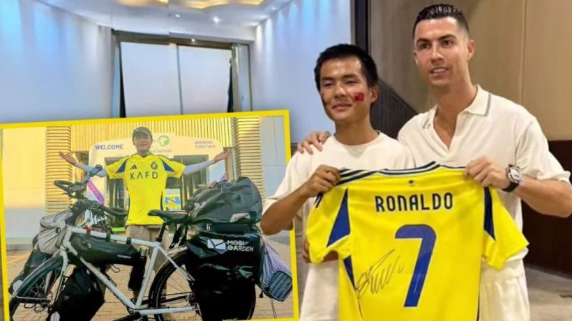 Cristiano Ronaldo Fan Bicycles 13,000 km from China to Saudi Arabia for Dream Meeting