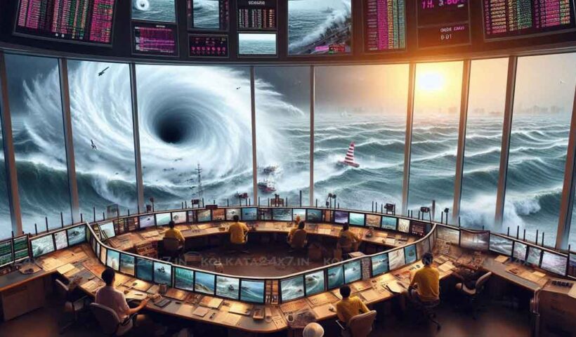 Cyclone Dana: CCTV to Monitor the Sea Monster's Fury, Real-Time Images Sent to Control Room