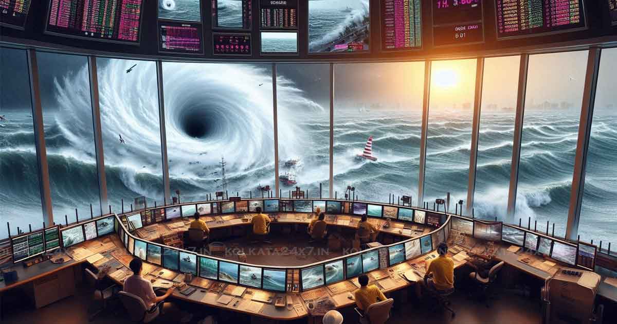 Cyclone Dana: CCTV to Monitor the Sea Monster's Fury, Real-Time Images Sent to Control Room