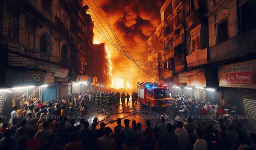 Kolkata Fire Incident: 16 fire engines deployed to control blaze at Lords' More.