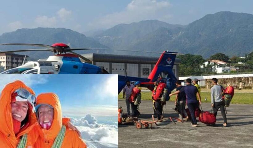 Himalayas Two foreign women climbers