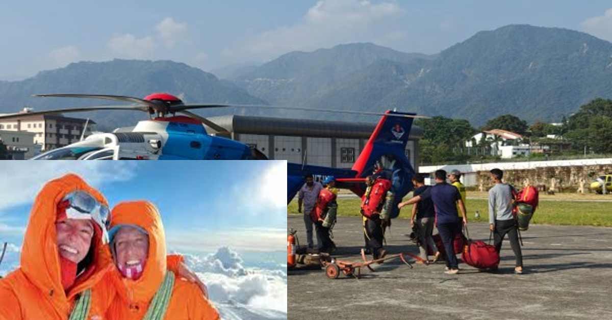 Himalayas Two foreign women climbers