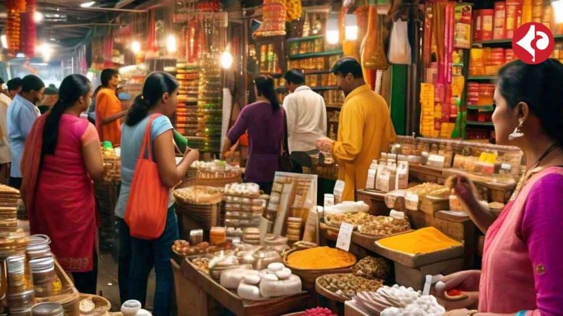 An article discussing the growing trend of purchasing health-related items during Dhanteras, such as Ayurvedic products, wellness gadgets, and organic foods, reflecting a shift towards holistic living.