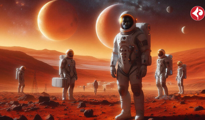 Humans on Mars, AI picture