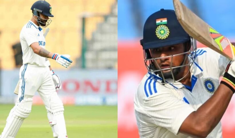 India Under Pressure as Virat Kohli and Sarfaraz Khan Fall for Ducks in First Test