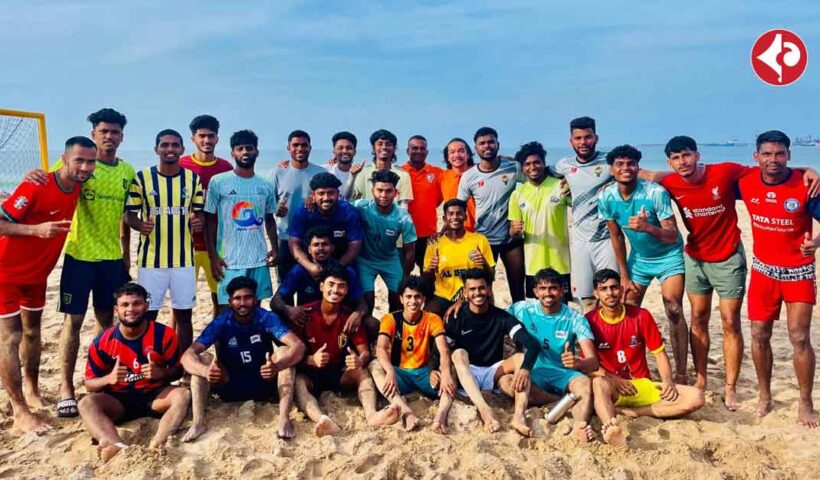 AIFF Conducts Trials for Indian Team Ahead of AFC Beach Soccer Asian Cup 2024