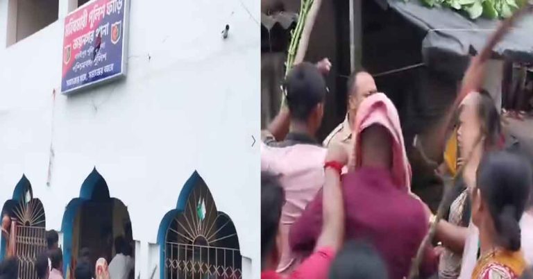 নাবালিকা হত্যায় অগ্নিগর্ভ জয়নগরে পুলিশ ক্যাম্পে আগুন, পাল্টা লাঠিচার্জ পুলিশের