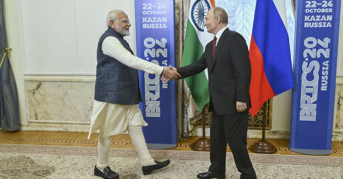 Modi meets Putin