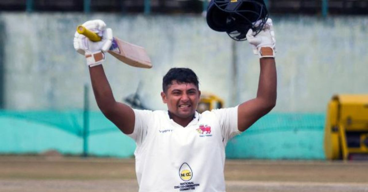 Mumbai Star Cricketer Sarfaraz Khan Becomes Fourth Youngest Double Centurion in Irani Cup