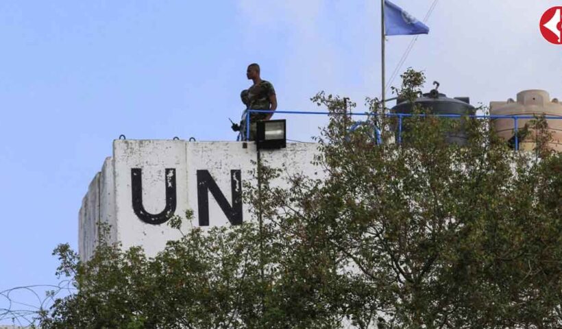 UN peacekeepers monitor the border between Lebanon and Israel