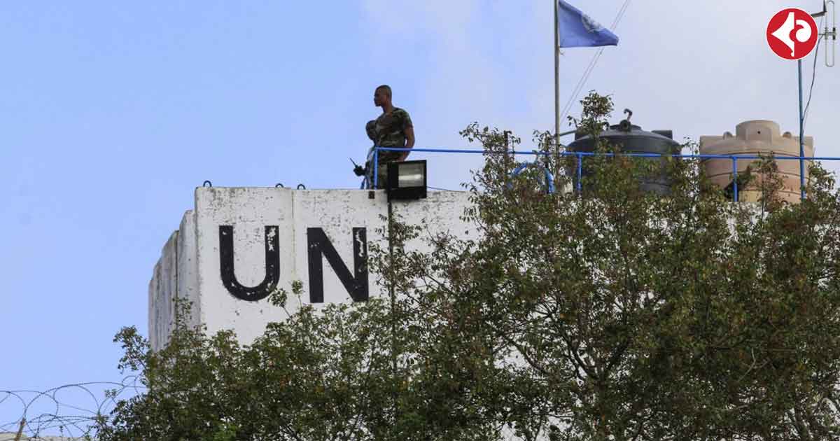 UN peacekeepers monitor the border between Lebanon and Israel