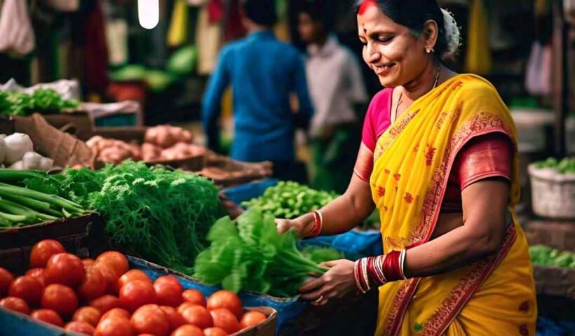 With the festival approaching, vegetable prices have dropped significantly, bringing smiles to the faces of the common people.