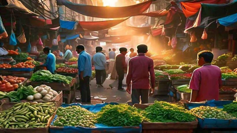 Vegetable prices rise again ahead of Puja