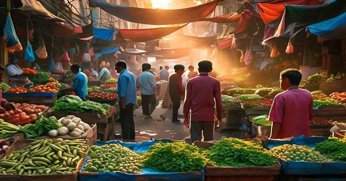 Vegetable prices rise again ahead of Puja