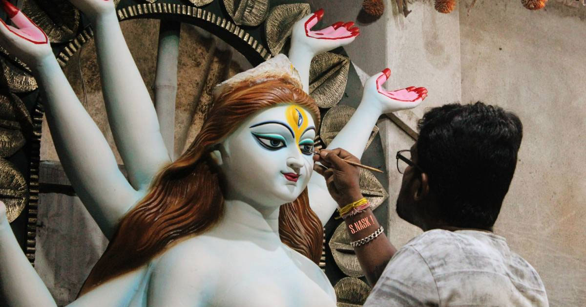 Kumortuli idol making