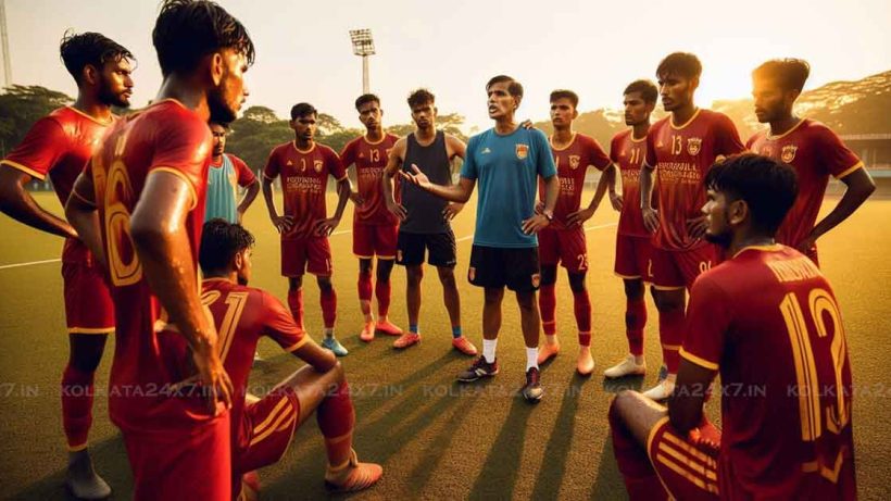 group of East Bengal football players