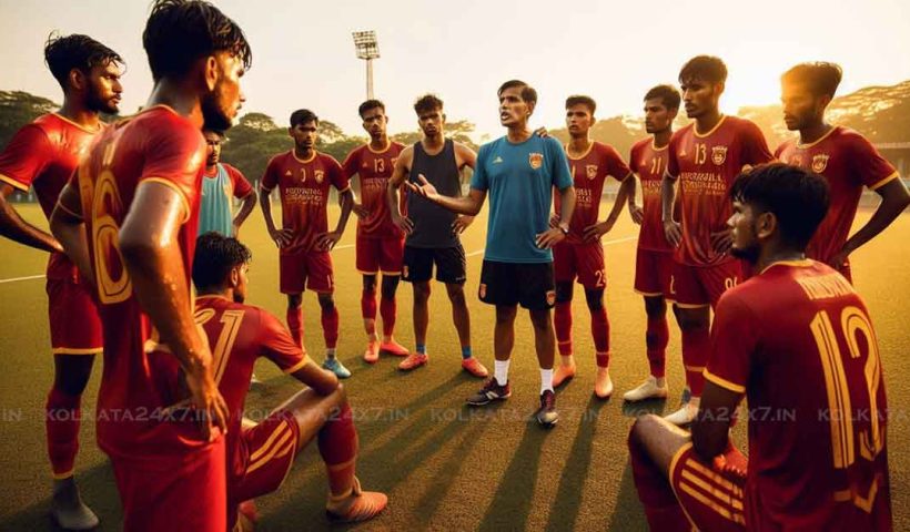 group of East Bengal football players