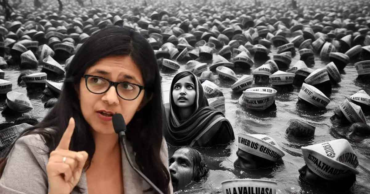 AAP MP Swati Maliwal Presents 'Black Water' to CM Atishi, Highlights Delhi's Water Crisis