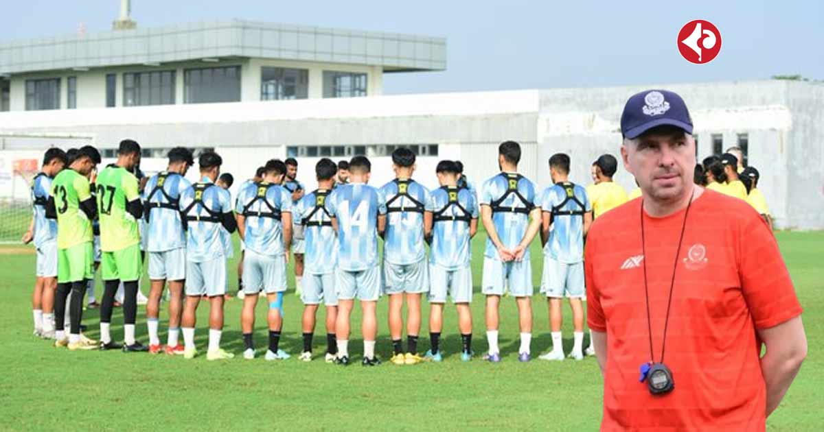 Andrey Chernyshov in Mohammedan SC practice session