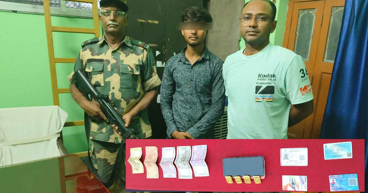 BSF Seizes Gold from Smuggler at Murshidabad