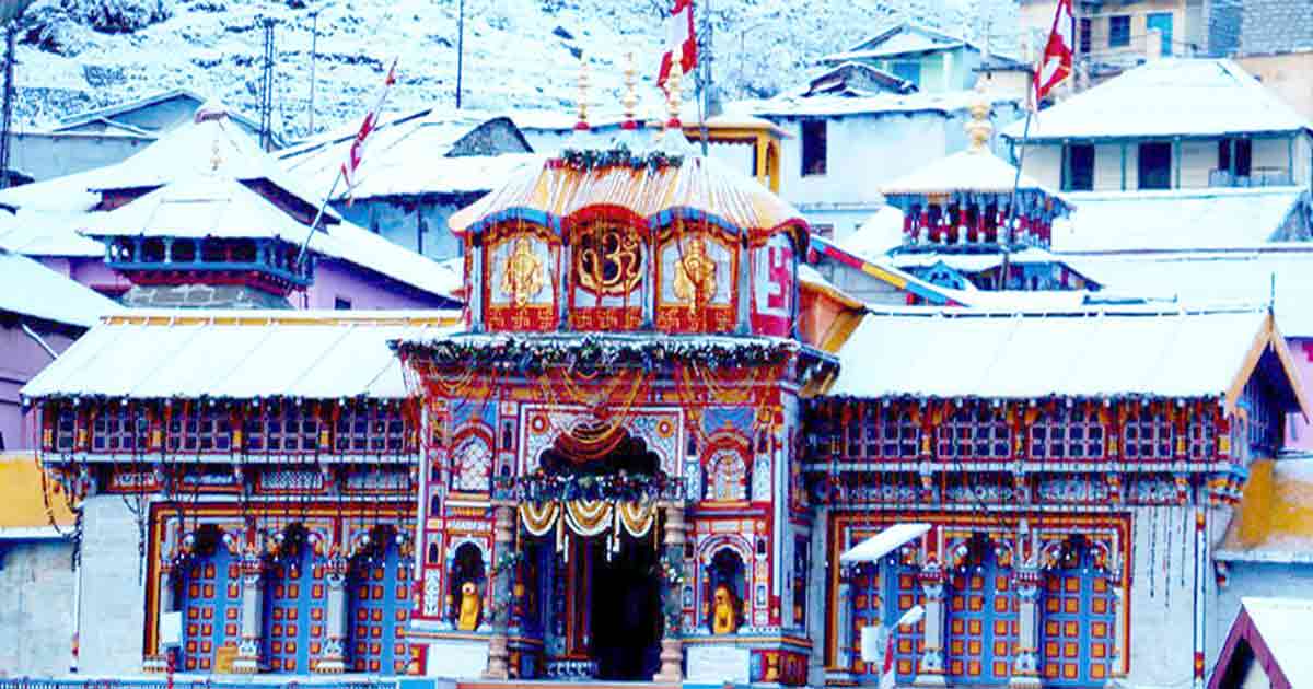 Badrinath Temple Close on November