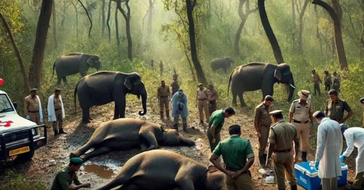 Bandhavgarh elephants death forensic report