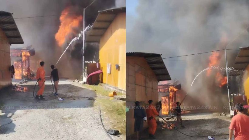 Devastating Fire in Bhutan's Phuentsholing Torsa Housing Area Leaves Homes in Ashes"