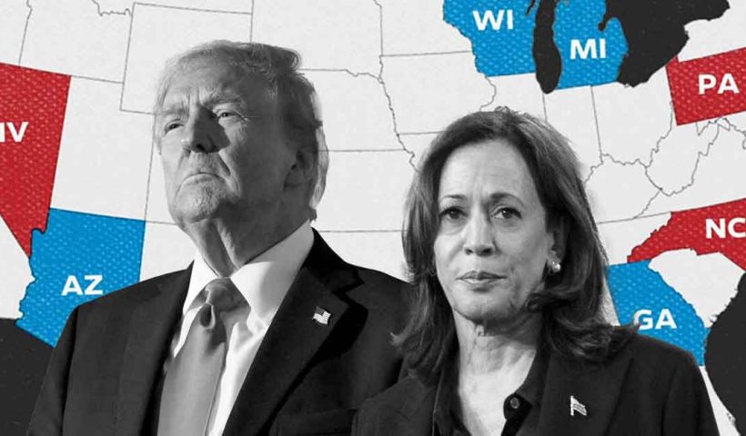 Trump Wins in 24 States and Leads in 'Swing States', Where Does Kamala Stand?