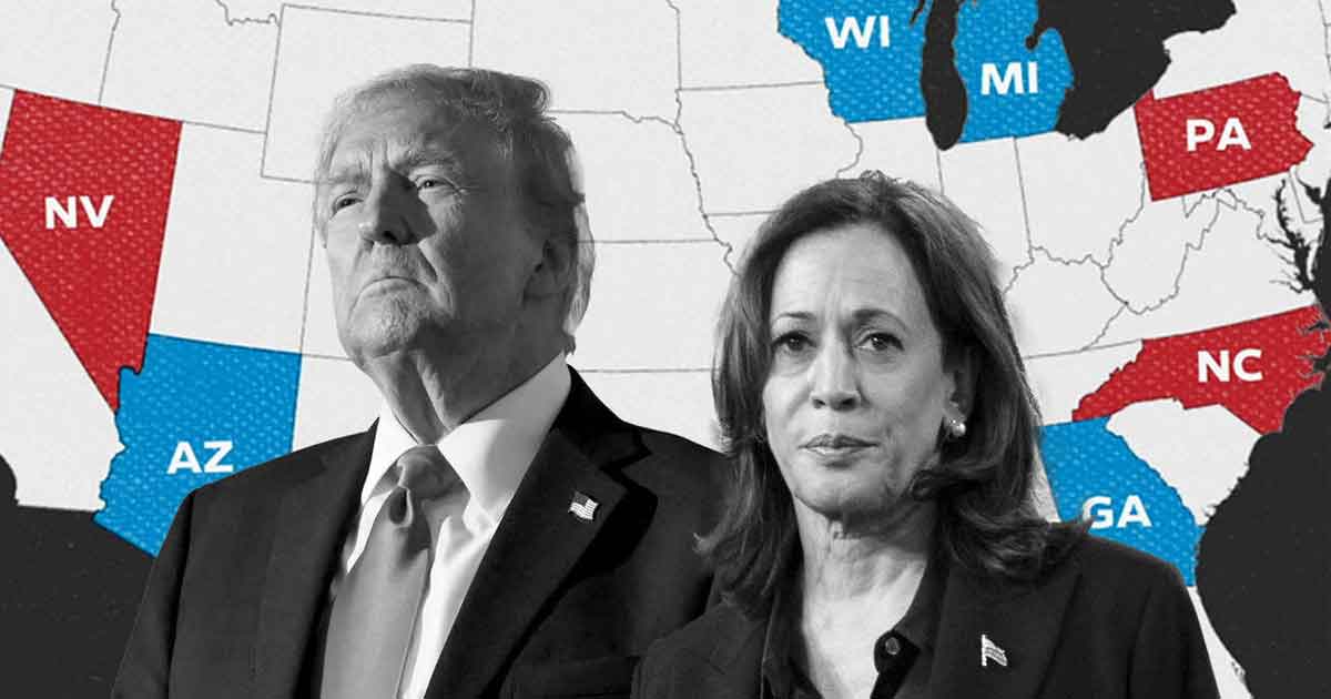 Trump Wins in 24 States and Leads in 'Swing States', Where Does Kamala Stand?