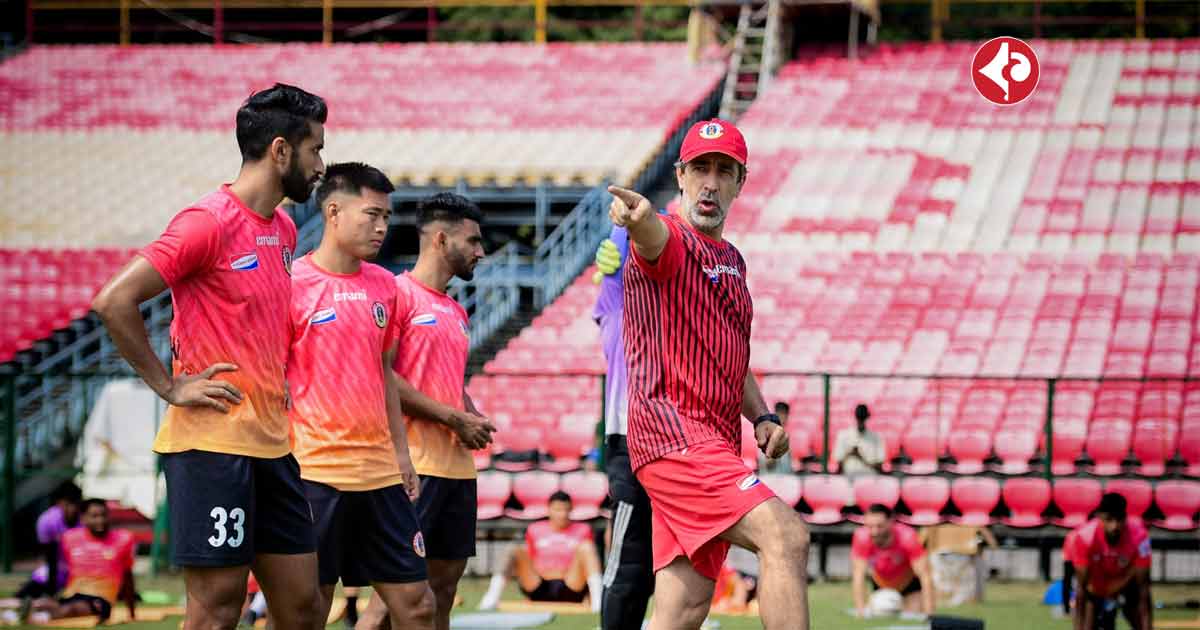 East Bengal FC practice session before match in ISL