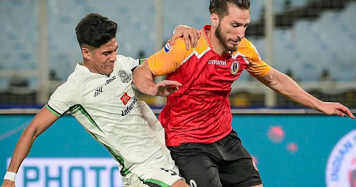 East Bengal Battles with Nine Men in Goalless First Half Against Mohammedan SC