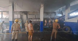 Fire Erupts at Cooch Behar NBSTC Bus Garage