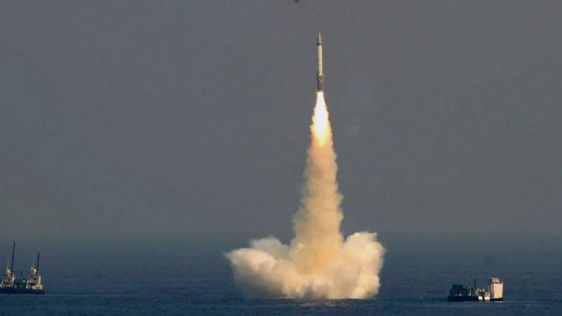 ballistic missile fired from INS Arighaat