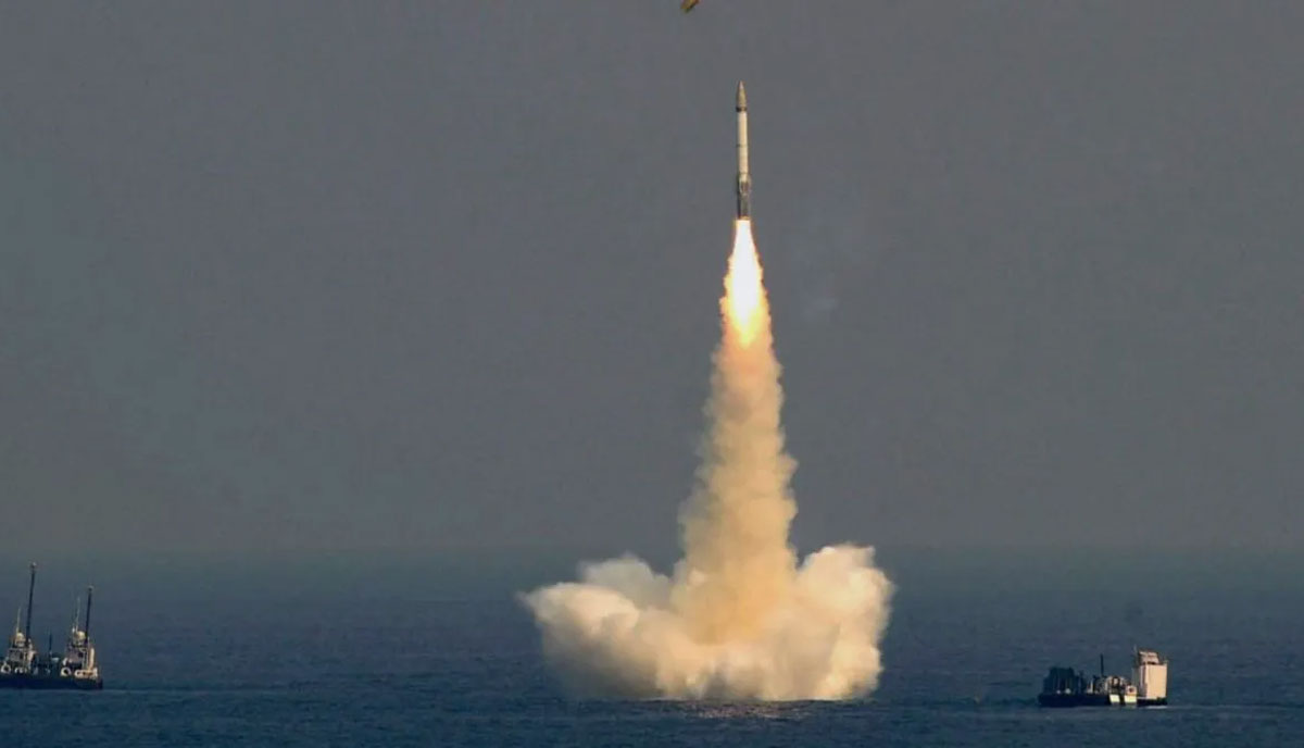 ballistic missile fired from INS Arighaat