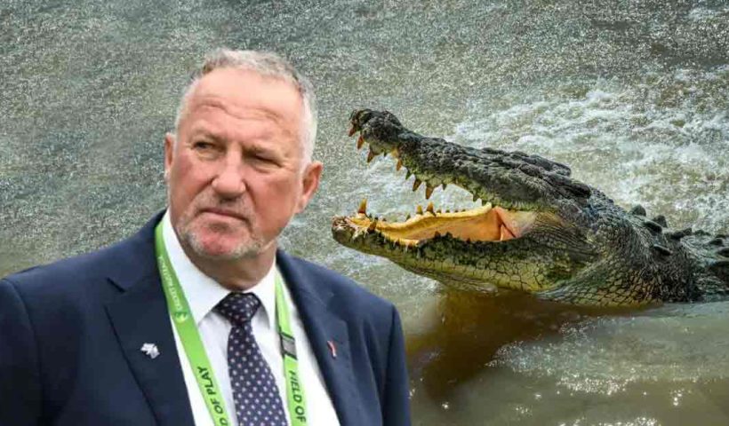 Ian Botham Narrowly Escapes Crocodile-Infested River