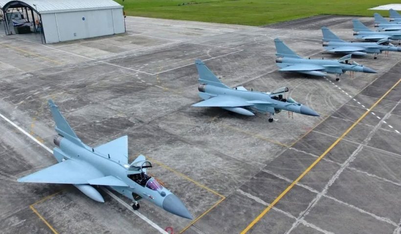 China J-10C fighter jet