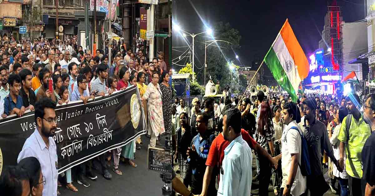 RG Kar Incident: Junior Doctors Protest Back on the Streets, Call for Continued Protest