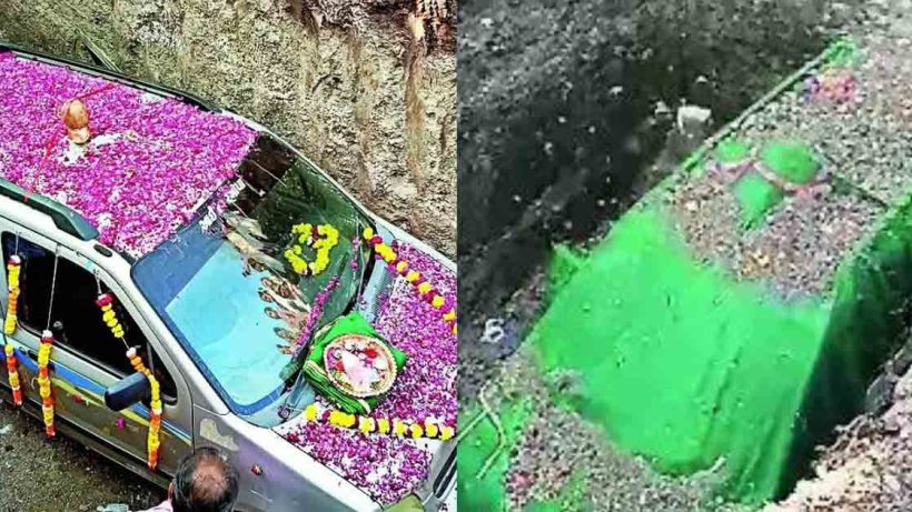 Gujarat family organises burial ceremony for “lucky” 18-year-old Maruti Suzuki WagonR